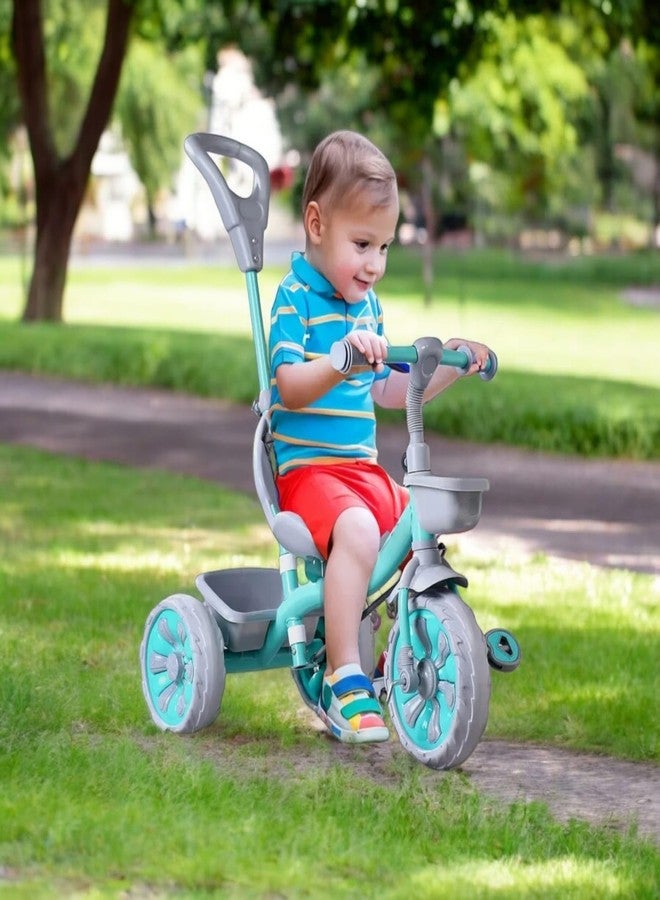 JoyRide Turbo Tots Trike Cycle for Kids Cycle 2-5 Years for Boy & Girl Bike with 3 EVA Wheels Storage Basket - with Parental Control (Blue) - Image 5
